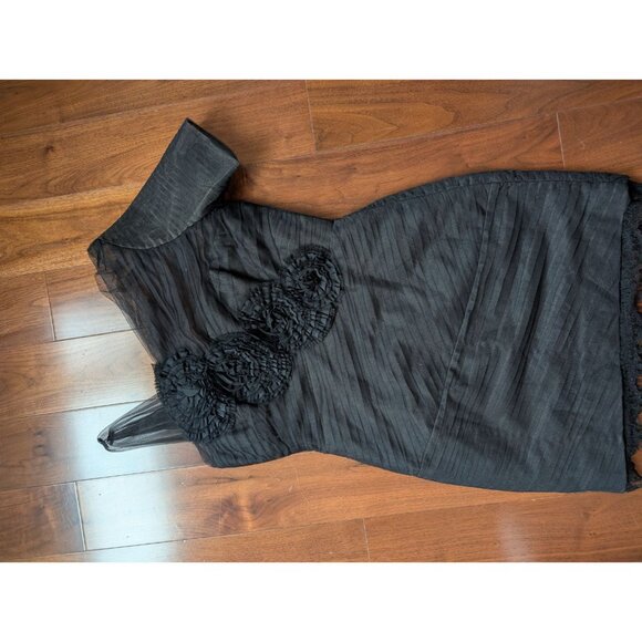 BCBGMaxazria women cocktail dress size 12 asymmetrical gossip girl Y2K party - Picture 7 of 16